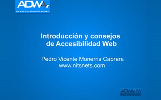 adwa introducción y consejos de accesibilidad web pedro monerris
