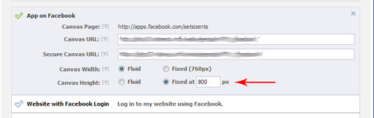 app facebook cambiar canvas height fixed
