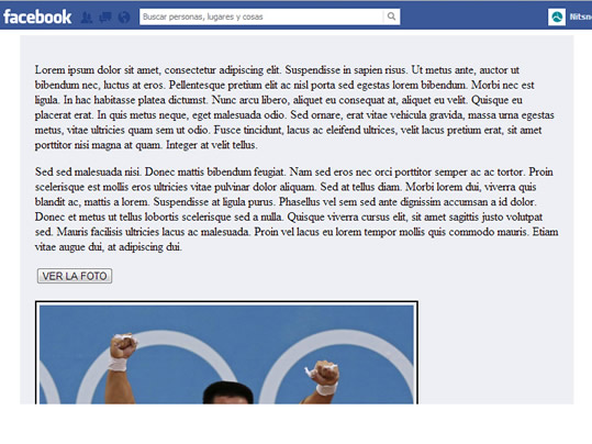 ejemplo app facebook con altura cortada