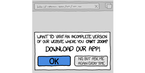 XKCD download our app!